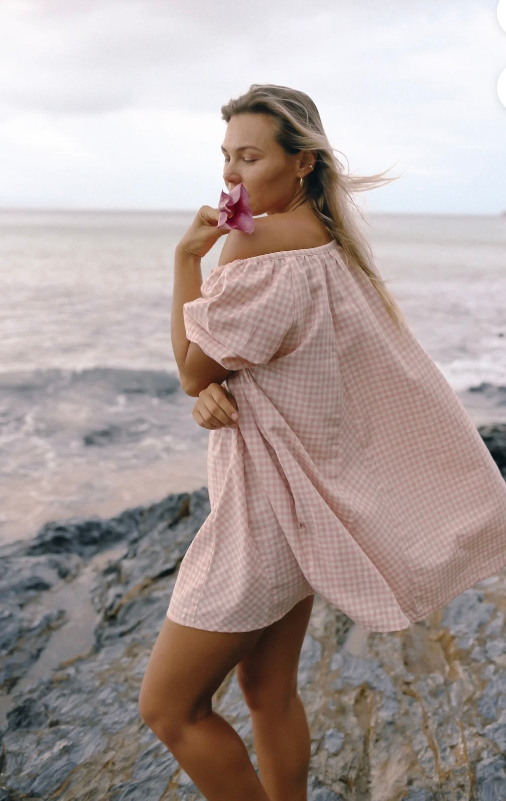 CHLOE DRESS - Pink Gingham