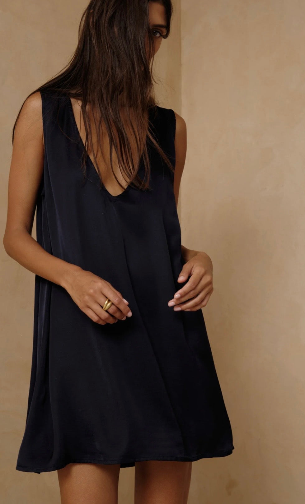 MARLOWE MINI DRESS NAVY