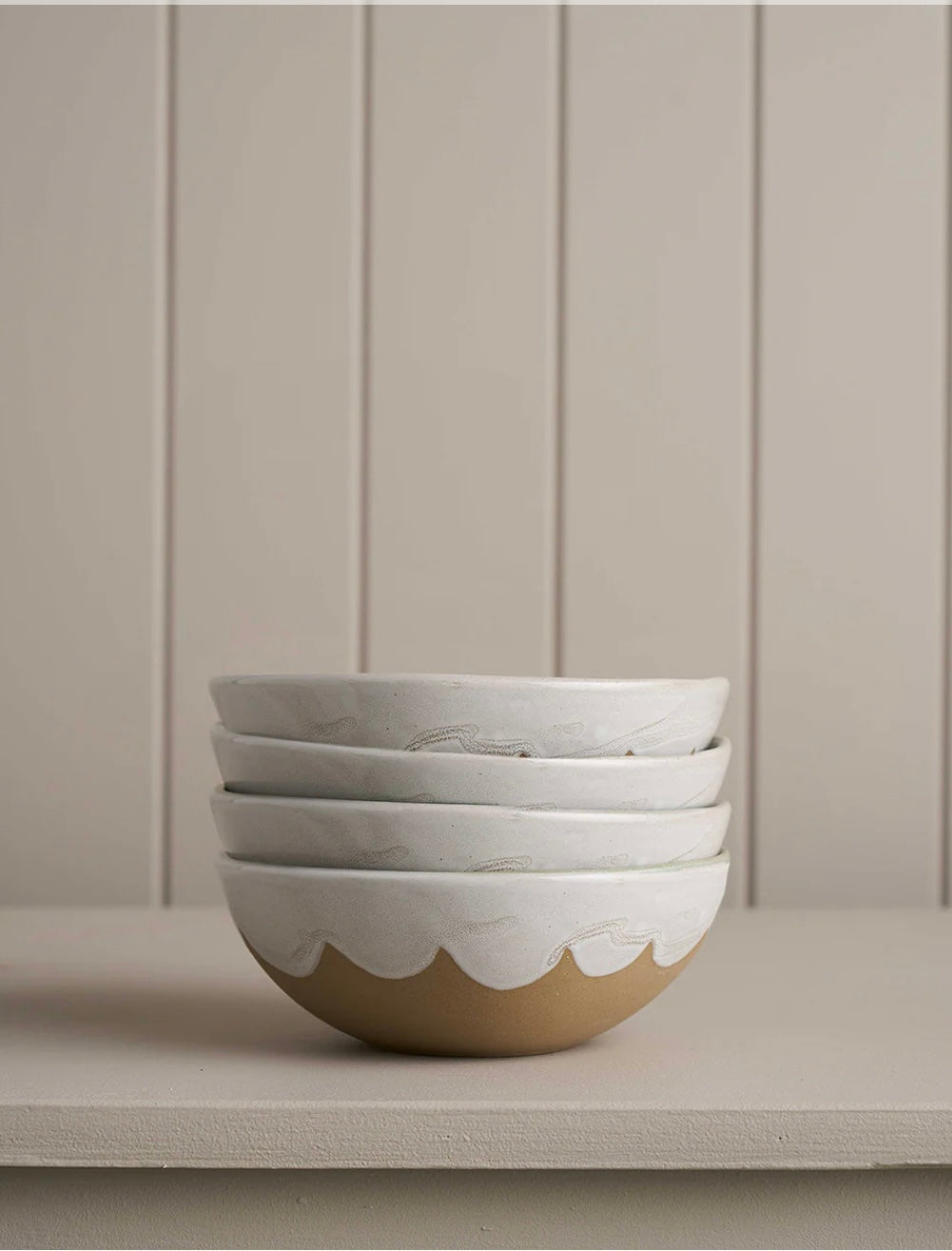 BOWLS - Snow Scallop - Set of 4