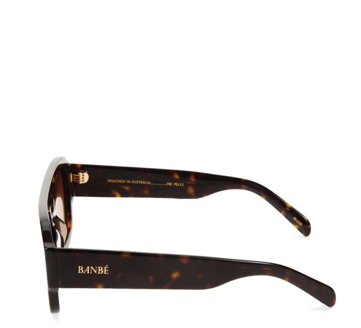 THE SUKI BANBE SUNGLASSES DARK HAVANA TORT CHOC FADE