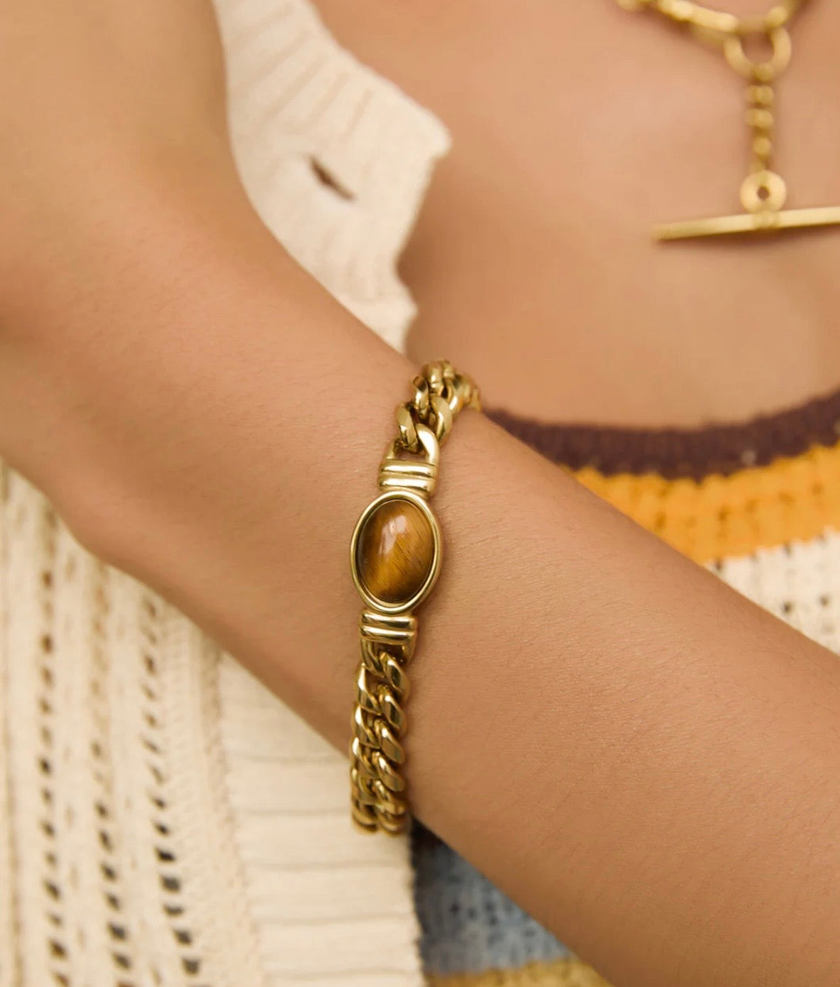 ODETTE BRACELET TIGERS EYE