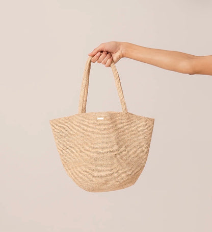 MINI RAFFIA TOTE NATURAL