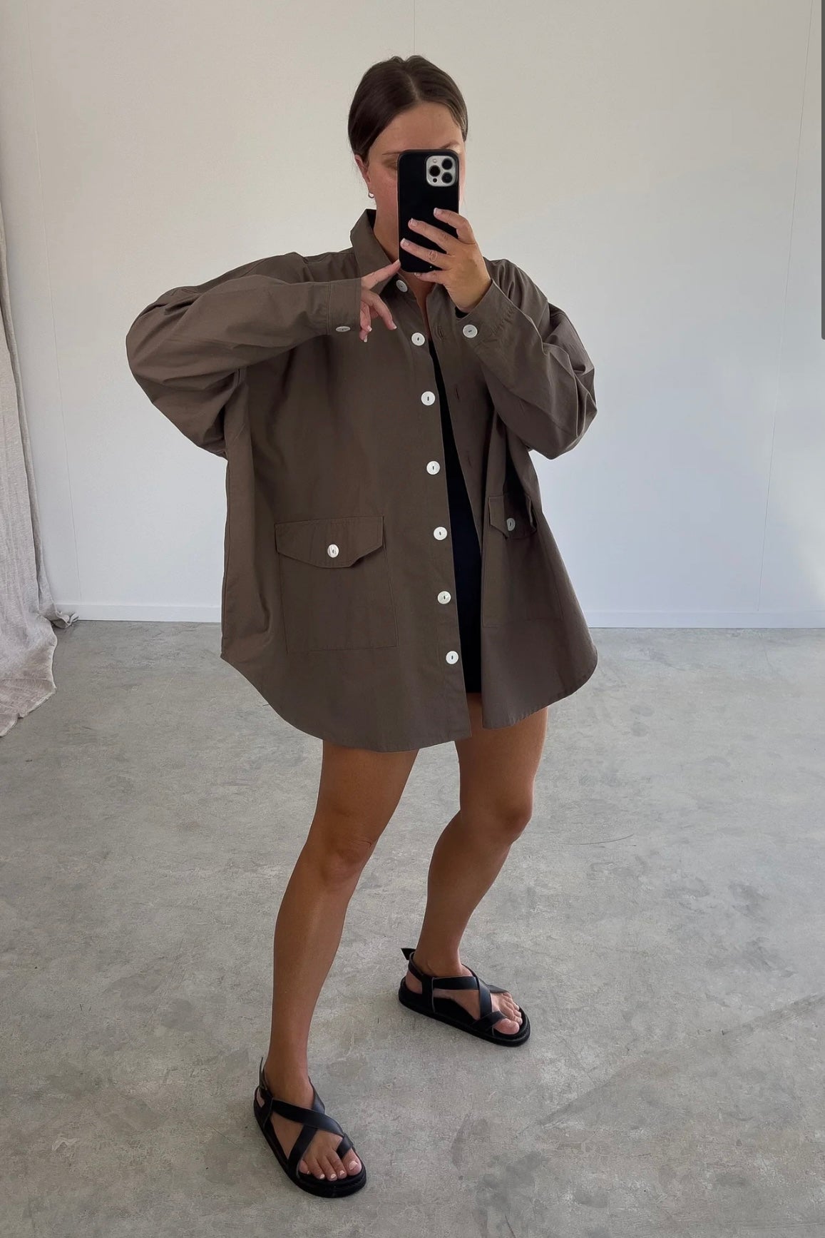 KHAKI CANVAS SHACKET