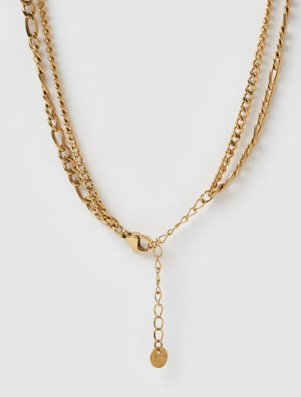 MARCELLA DOUBLE STACK GOLD NECKLACE