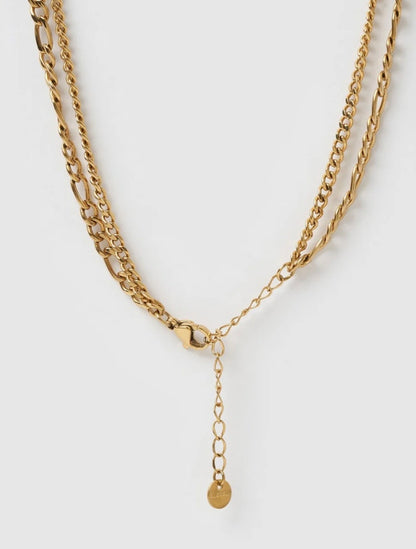 MARCELLA DOUBLE STACK GOLD NECKLACE