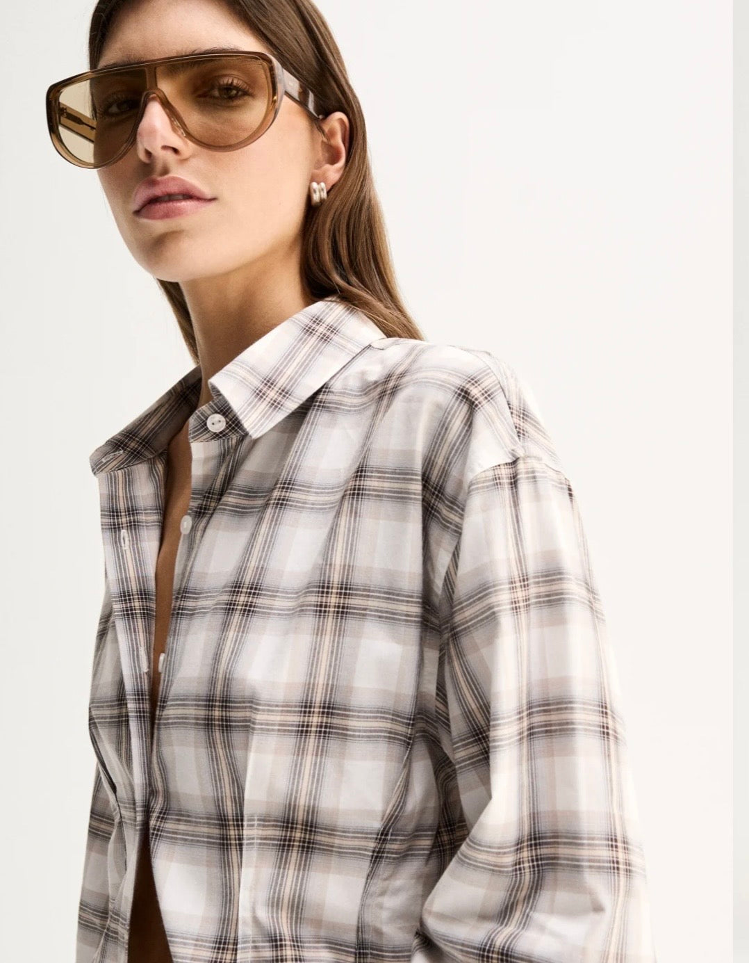 HEATHER SHIRT WHITE CHECK