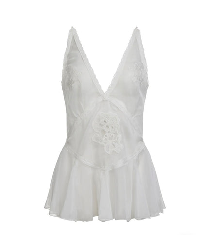 SHEER LUCK TOP - IVORY