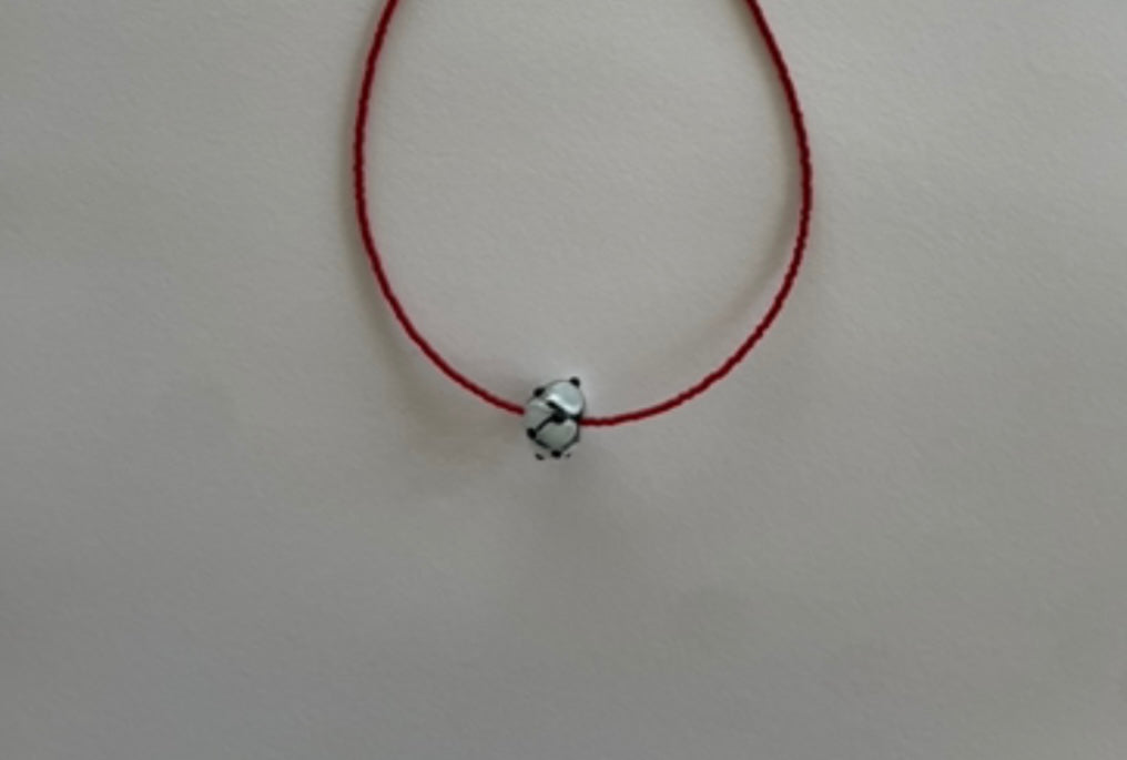 VANRAE - Deep red Japanese seed bead Chain