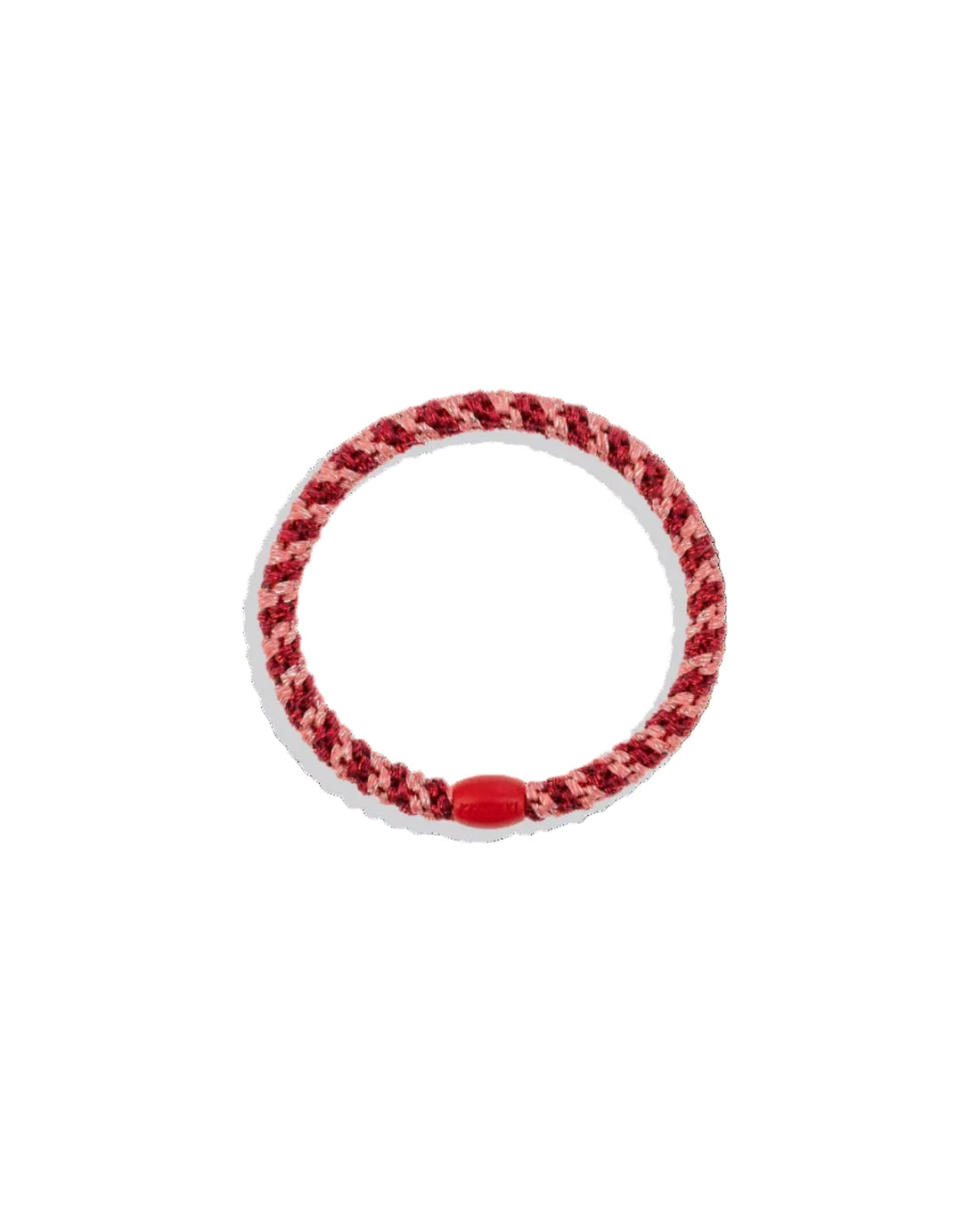 KNEKKI HAIR TIES -SLIM CORAL BORDEAUX GLITTER