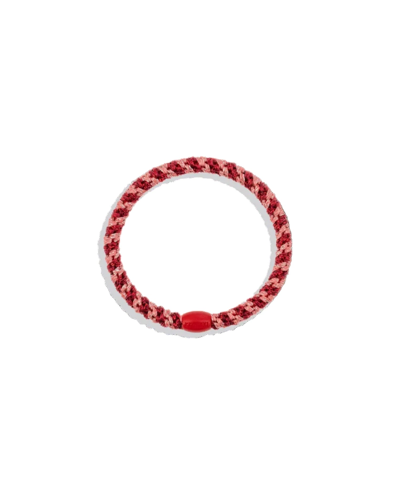 KNEKKI HAIR TIES -SLIM CORAL BORDEAUX GLITTER
