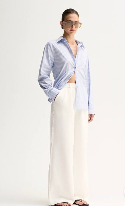 KALLIE STRIPE SHIRT - BLUE STRIPE