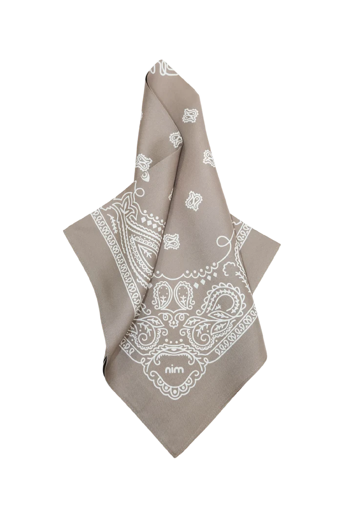 Nim Silk Scarf - Taupe
