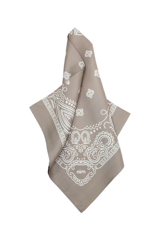 Nim Silk Scarf - Taupe