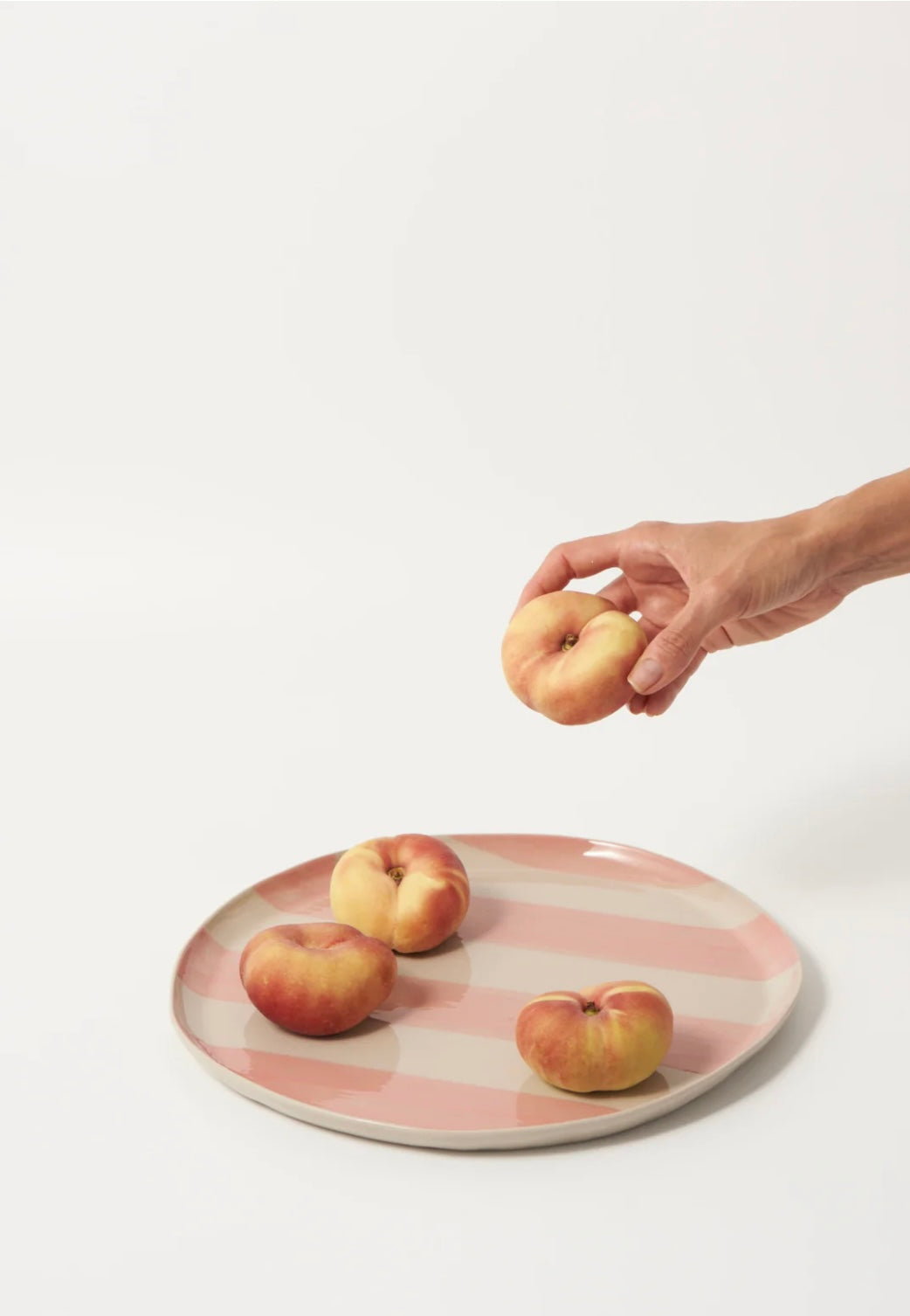 CABANA STRIPE PLATTER Pink