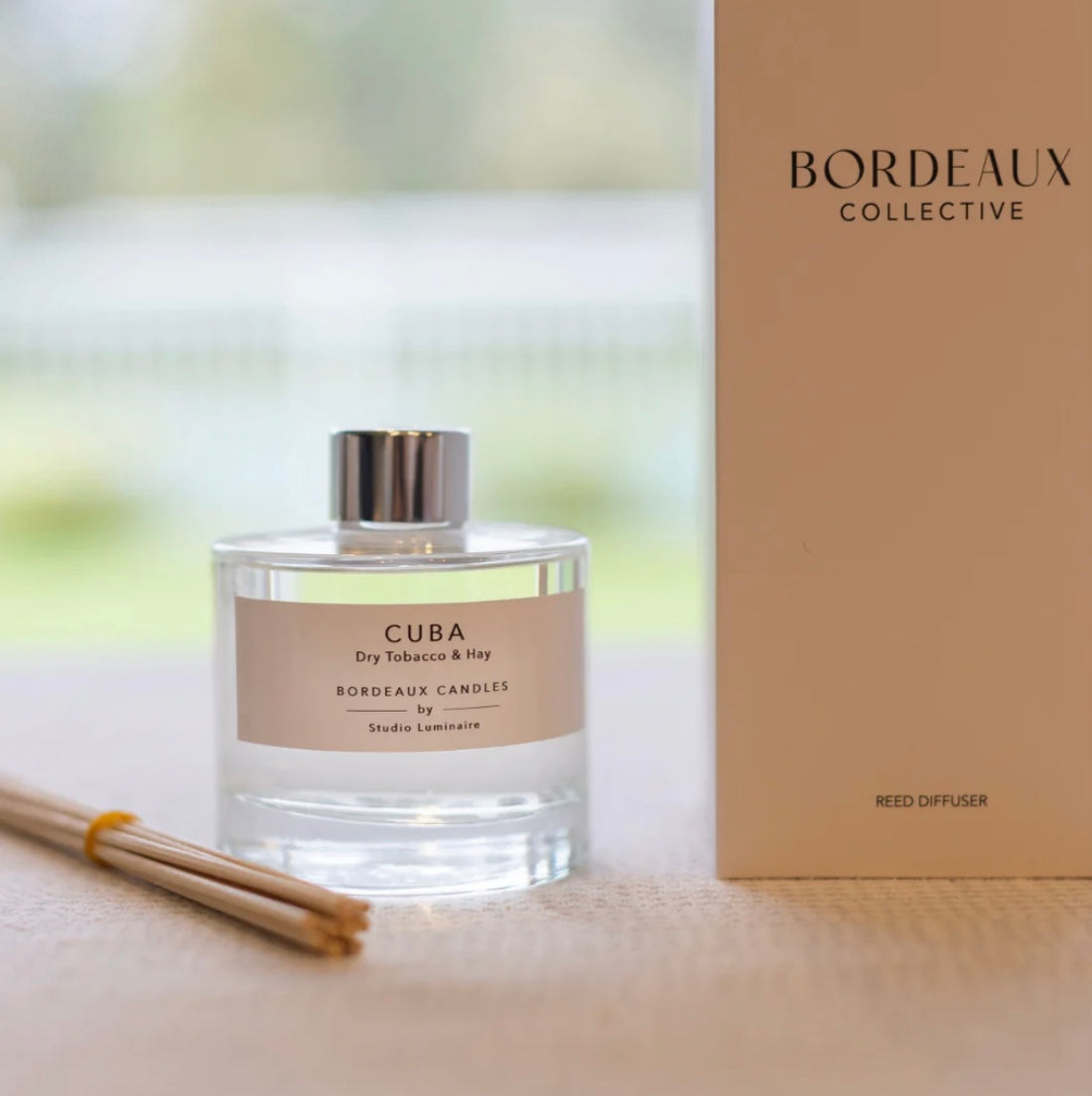 REED DIFFUSER - CUBA - Dry Tobacco &amp; Hay
