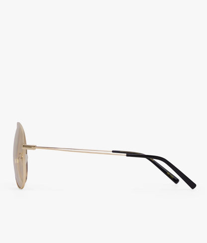 THE ASHLYN SUNGLASSES GOLD LIGHT SMOKE