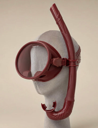 DIVE MASK &amp; SNORKEL SET - MERLOT