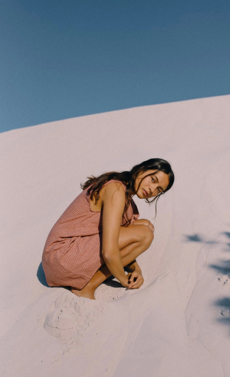 LUNA SHIFT DRESS - Picnic Hemp