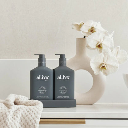 BATHROOM WASH &amp; LOTION DUO - COCONUT &amp; WILD ORANGE