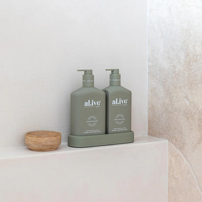 BATHROOM WASH &amp; LOTION - GREEN PEPPER &amp; LOTUS