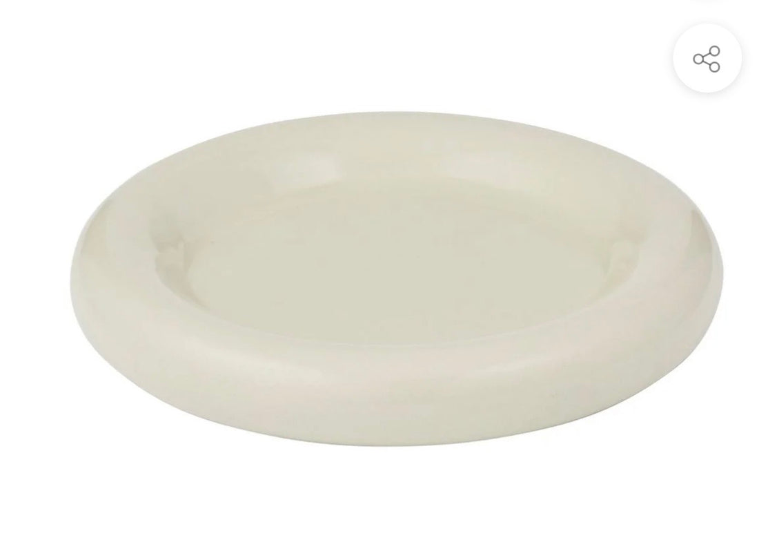 ORB CERAMIC PLATTER 20cm IVORY