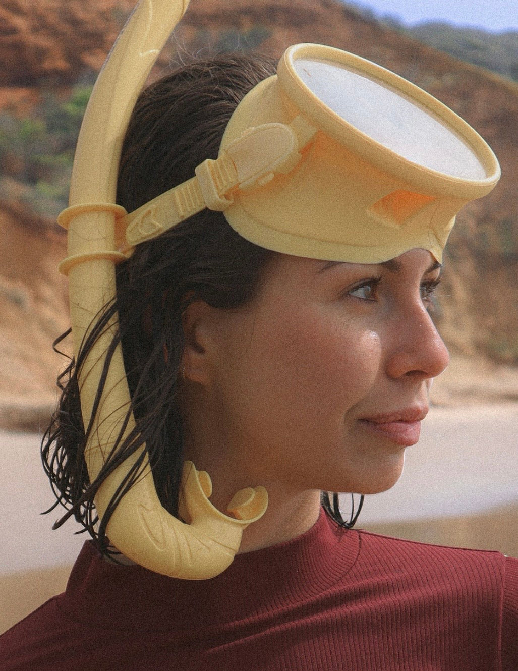 DIVE MASK &amp; SNORKEL SET - LEMON