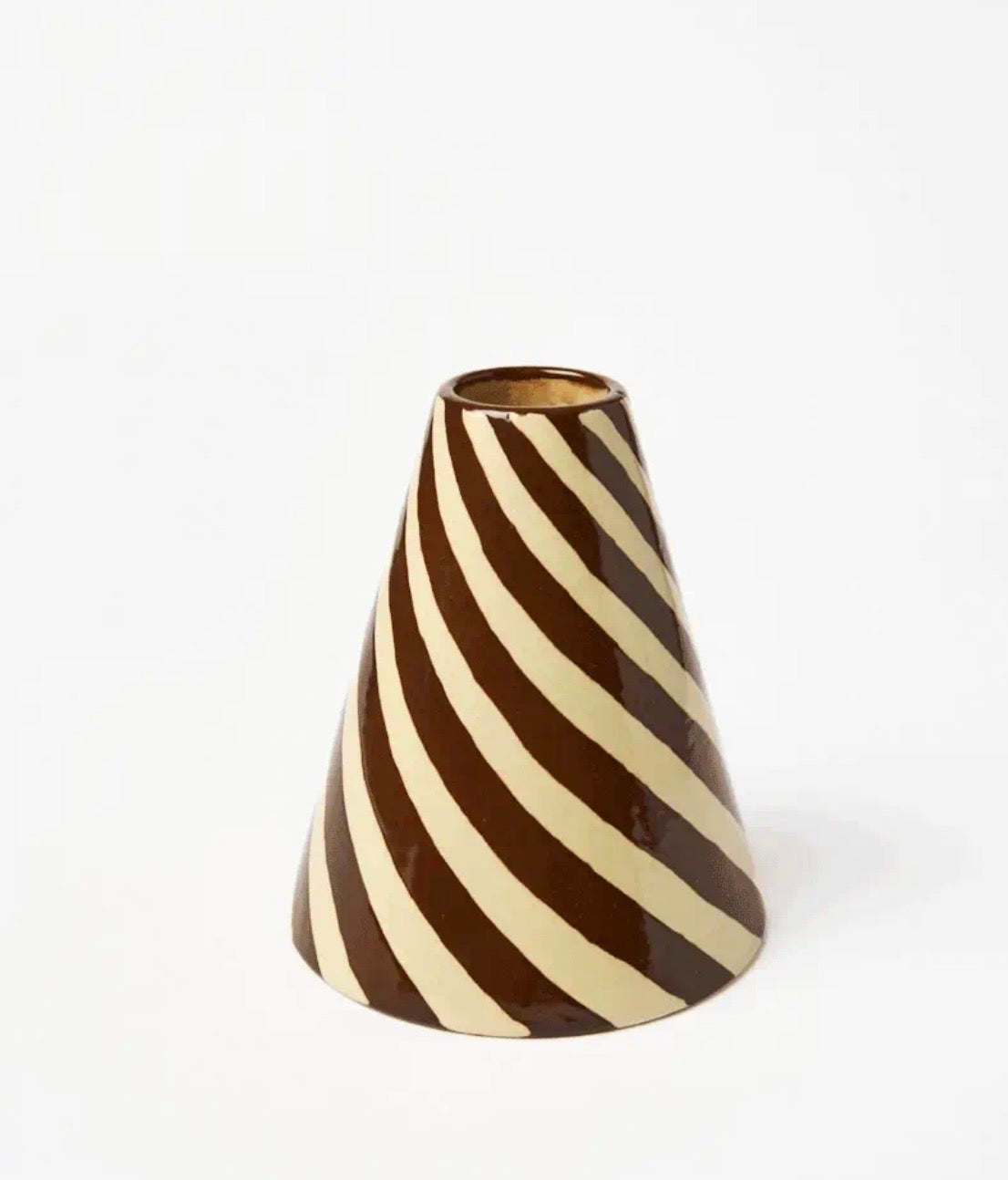 JESTER VASE - CHOCOLATE SWIRL