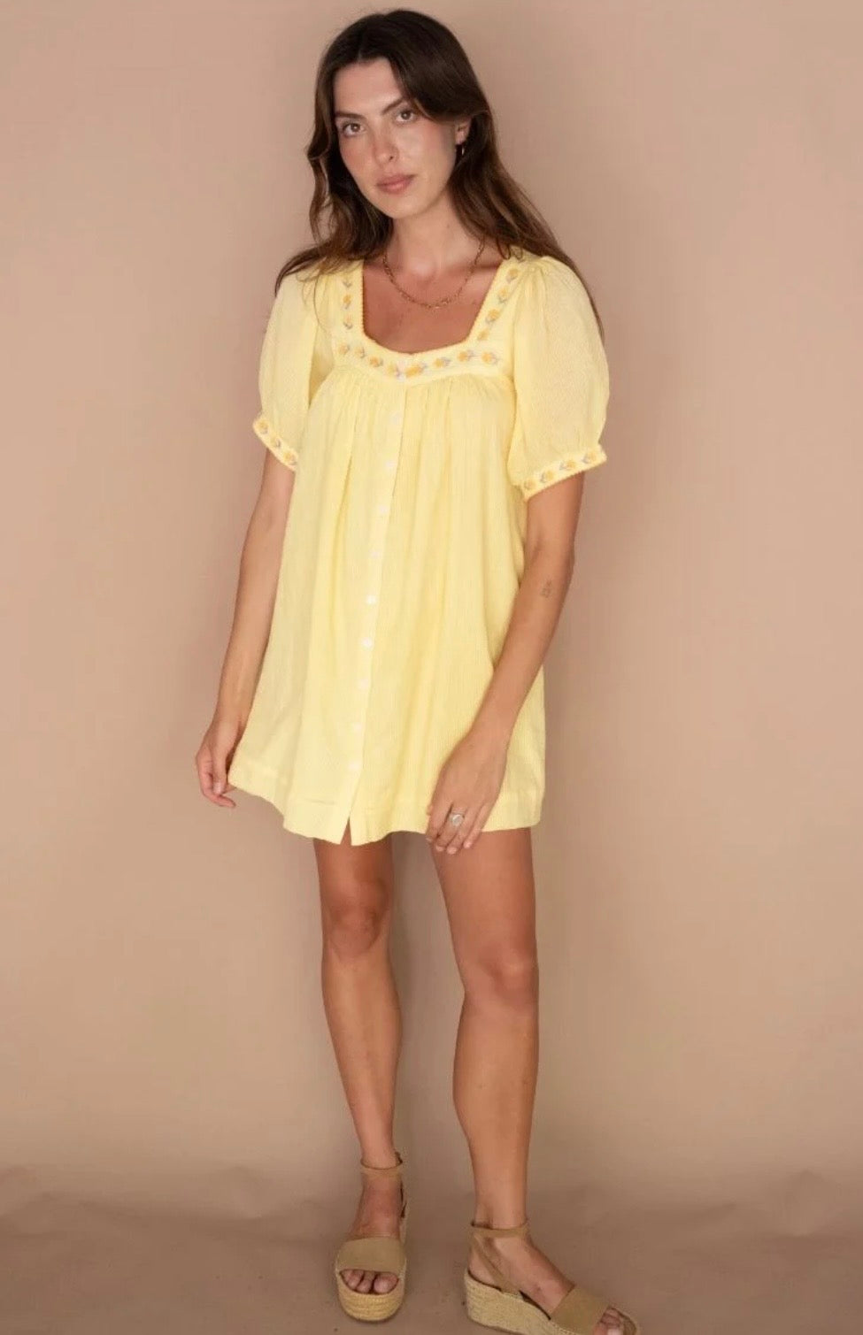 GABBY MINI DRESS LEMON