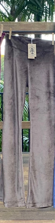 BAMBOO VELOUR FLARES - Chocolate Brown