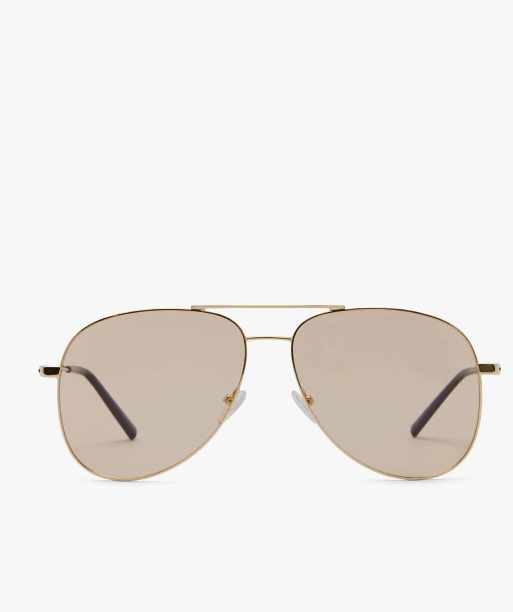 THE ASHLYN SUNGLASSES GOLD LIGHT SMOKE
