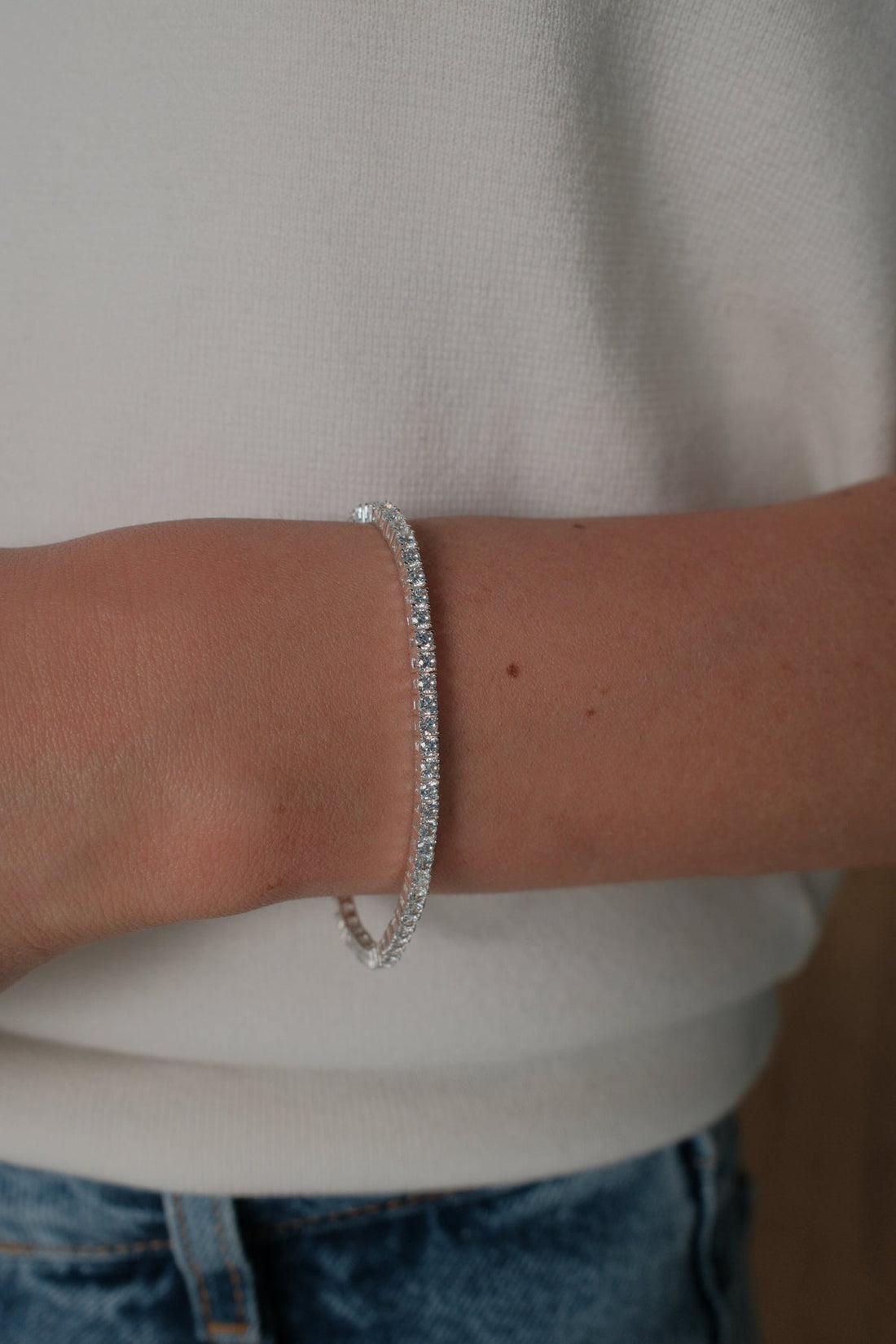 DANI TENNIS BRACELET - SILVER