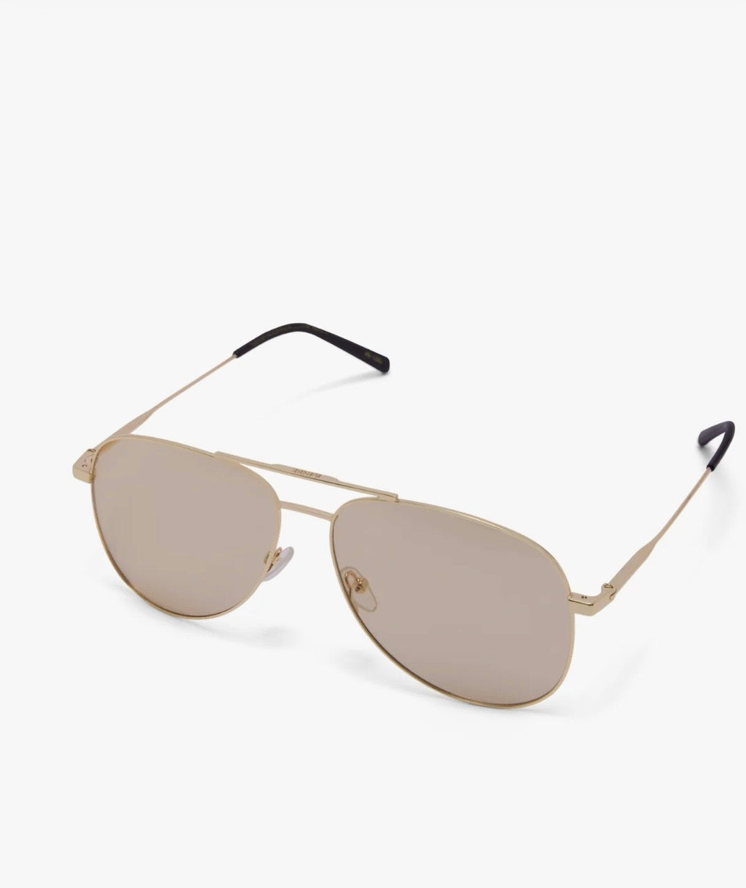 THE ASHLYN SUNGLASSES GOLD LIGHT SMOKE