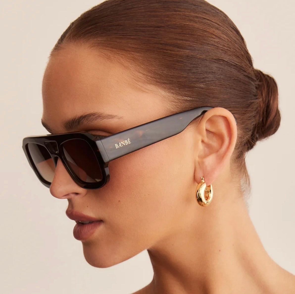 THE SUKI BANBE SUNGLASSES DARK HAVANA TORT CHOC FADE