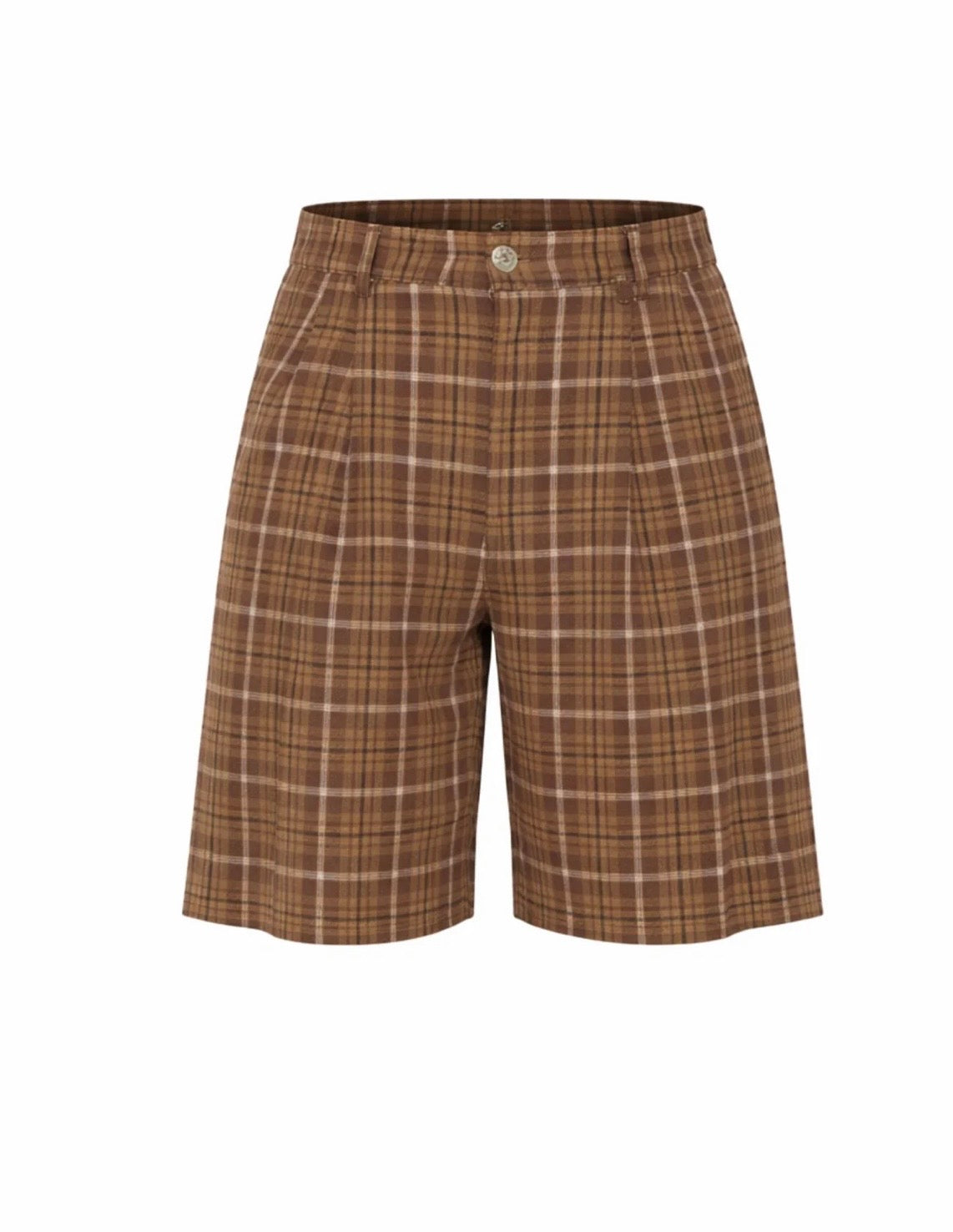 BERMUDA SHORTS - SAND PLAID