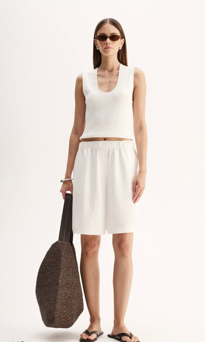 HAYES KNIT TOP WHITE