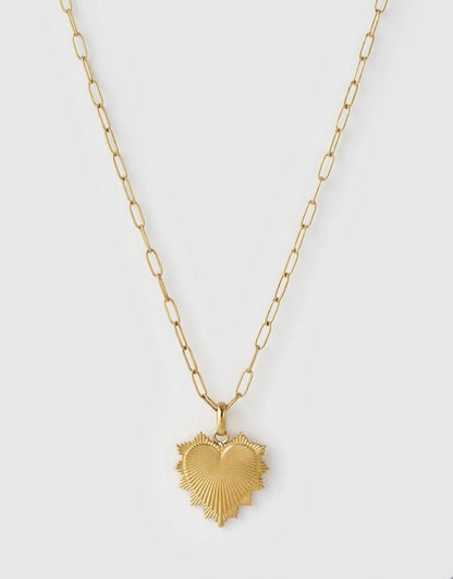 QUEEN OF HEARTS GOLD NECKLACE