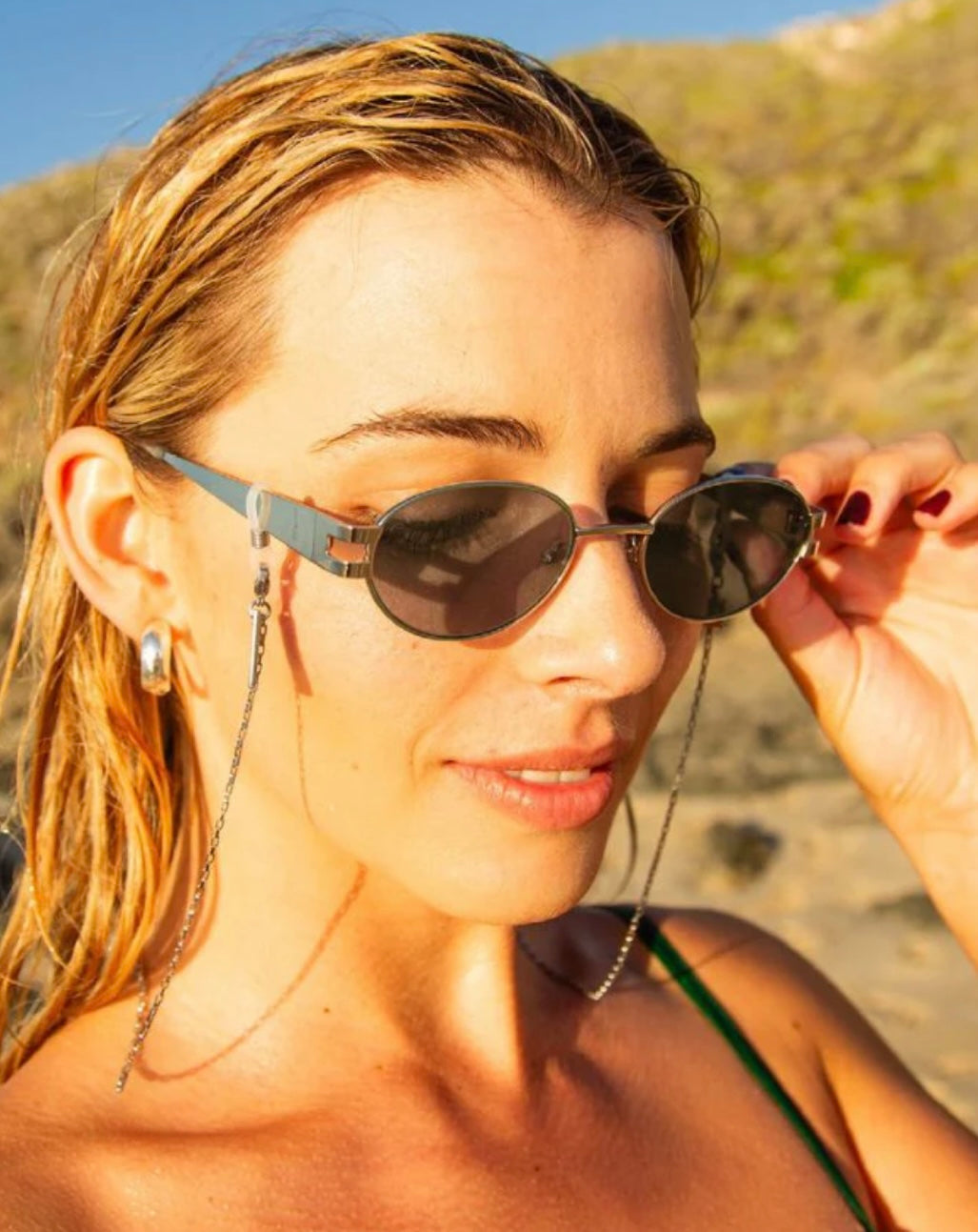 LINK SUNGLASSES CHAIN - SILVER