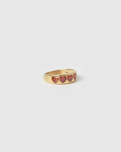 J’ADORE GOLD RING - RED