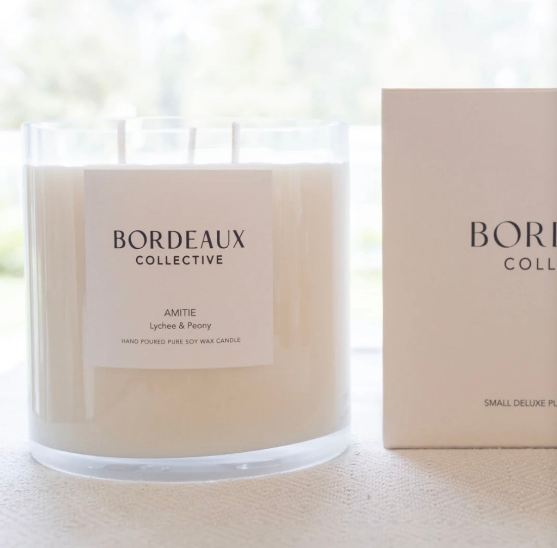 AMITIE - Lychee &amp; Peony Medium Deluxe Candle