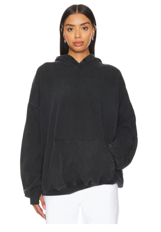 THE ESSENTIALS HIDEOUT HOODIE - Black Snow