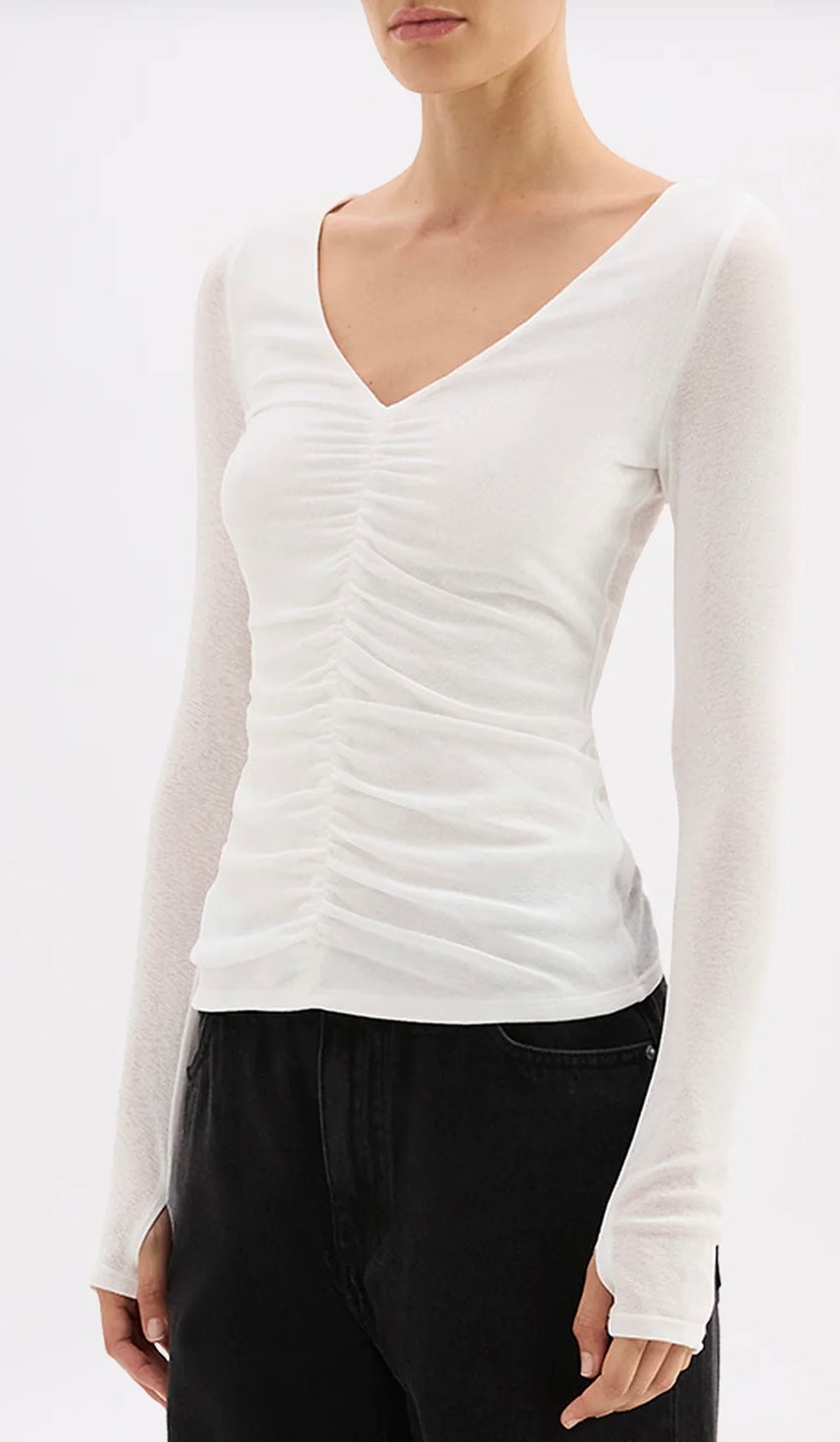 GIGI MESH TOP - SALT