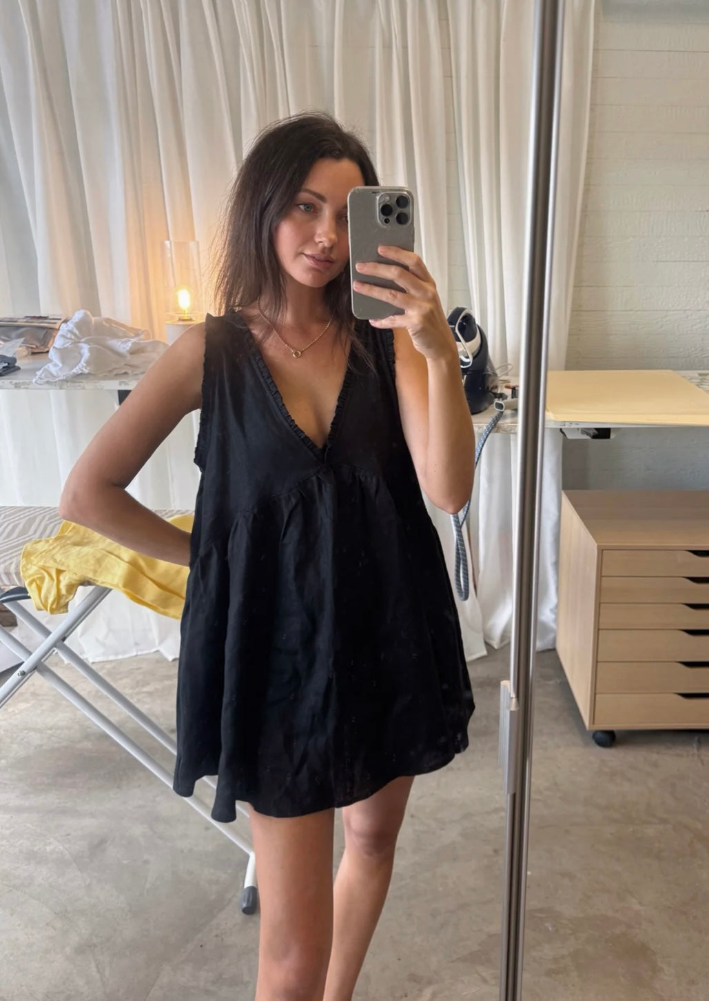 CARIS DRESS MINI - Black