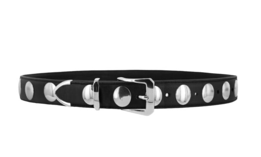 BOBBI I - Ebony Leather Belt One Size