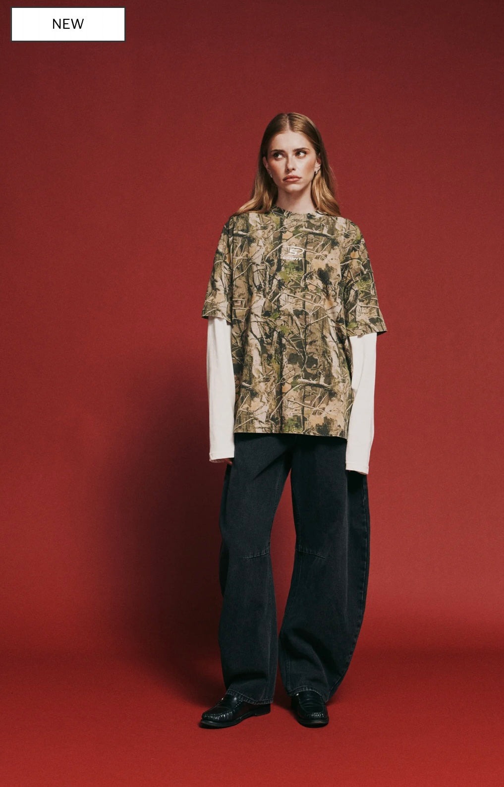 ROUND ONE VINTAGE LAYERED TEE - CAMO