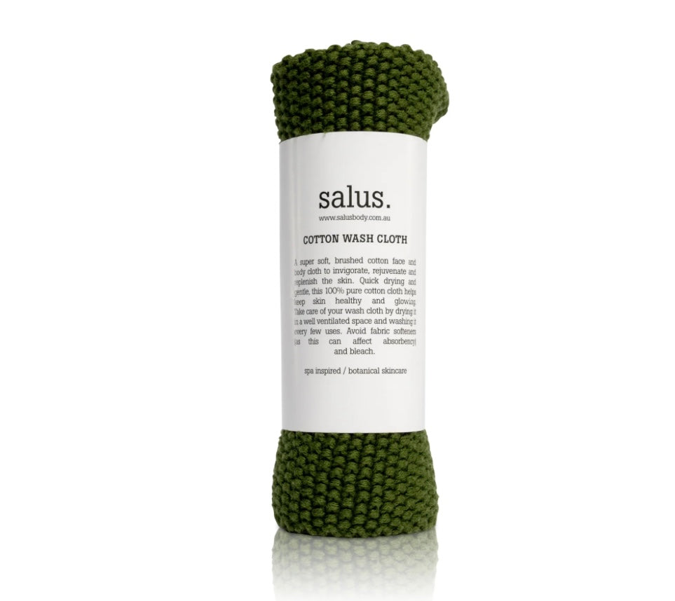 COTTON WASH CLOTH - Green