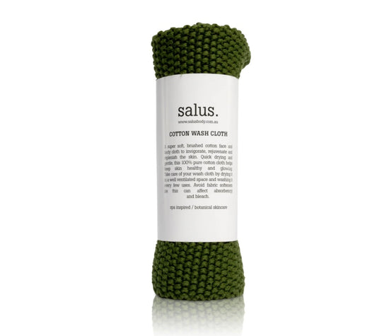COTTON WASH CLOTH - Green