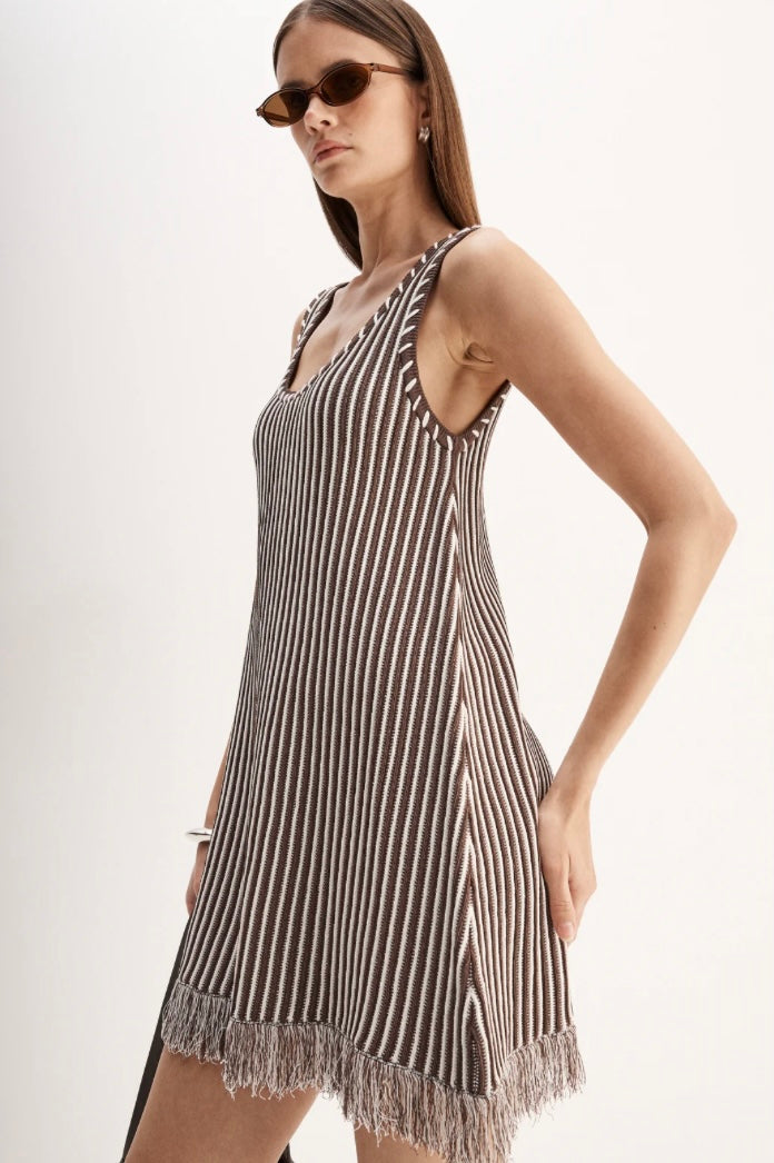 ALESSANDRA MINI DRESS - Chocolate