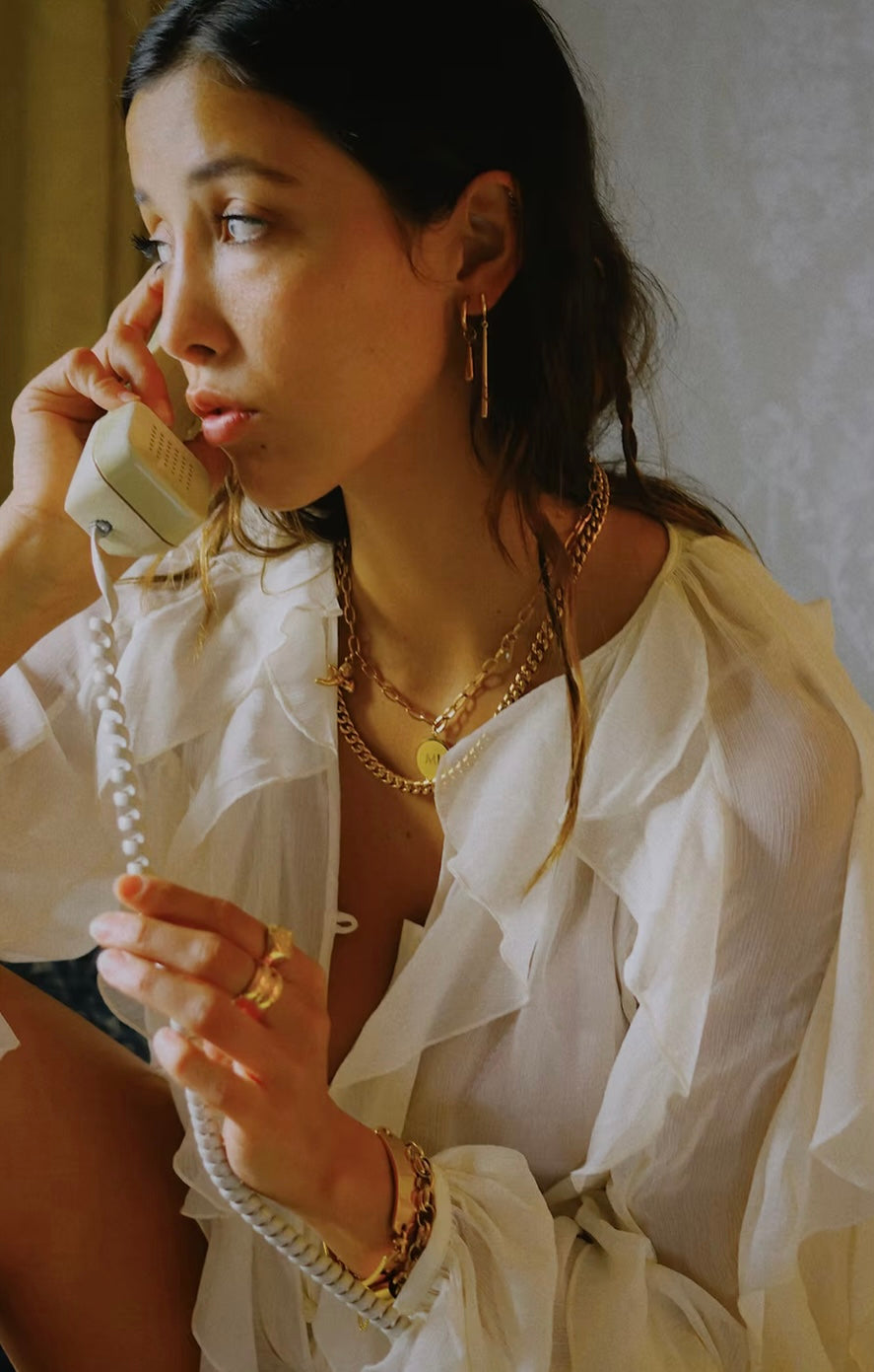 MATCHSTICK EARRINGS- Gold