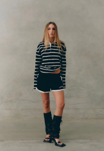 REFLECTIVE V SHORTS Black