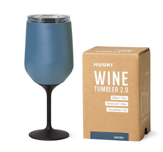 WINE TUMBLER 2.0 -  TwistLock Stem - Slate Blue Limited Edition